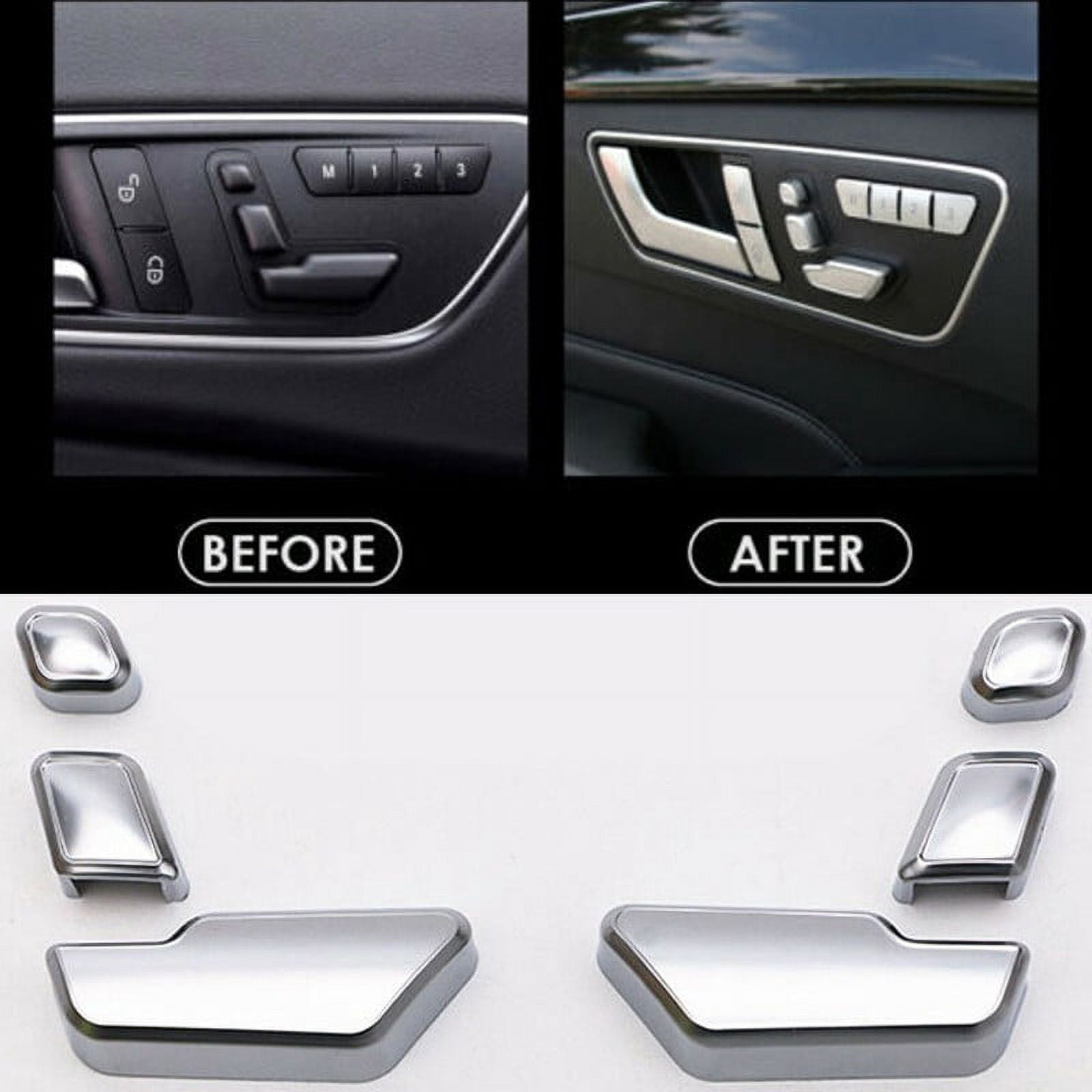 Mduoduo Accessory Seat button cover Replacement Sticker For Mercedes ...
