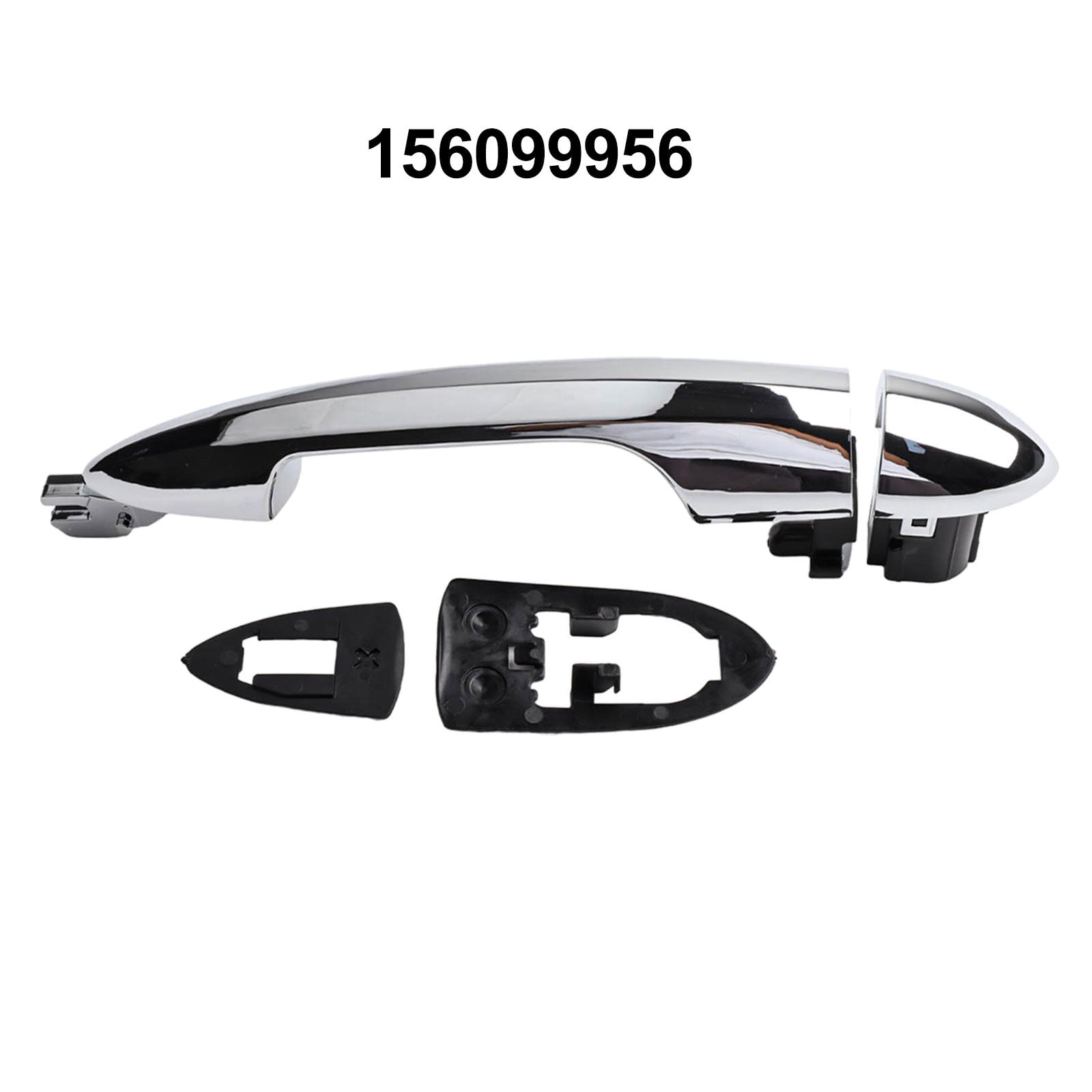Kacepar Poignée de porte avant gauche chromée, compatible avec Alfa Romeo Mito 2008-2018, Giulietta 2010-2020, compatible avec Lancia Ypsilon MK3 2011-2020, 56099956, 156088219