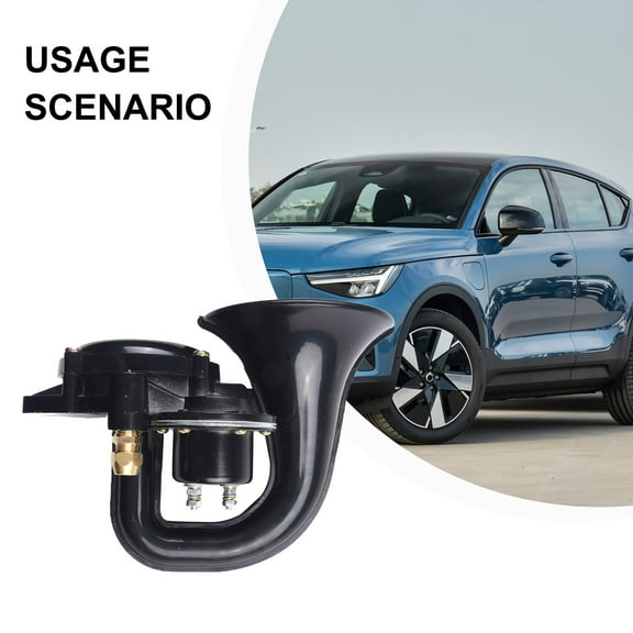 Mduoduo Auto Loud Electric Snail Air Horn Loud For Car Motorcycle Truck Boat Sound Signal Loudspeaker 48W 12V-24V 300dB Claxon Horns Car Accessories