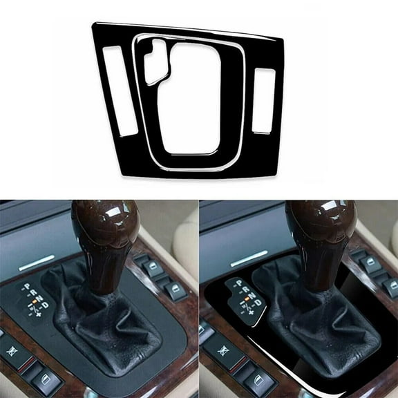 Mduoduo Black Gear Shift Panel Frame Cover Trim For BMW 3 Series for E46 1998-2005 Car Accessories