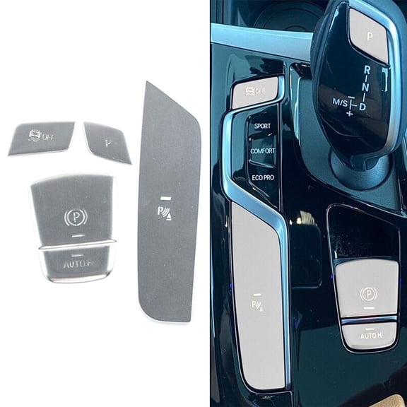 Mduoduo Car Central Control Gear Shift Button Sticker Trim For BMW 5 Series G30 2018-2020 For Left-hand Drive Vehicles Auto Accessories Car Accessories