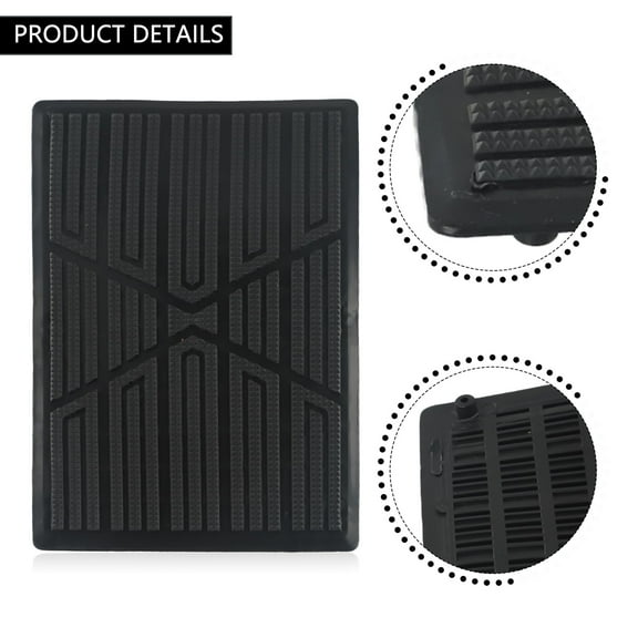 Mduoduo Car Mats Carpets Carpet Board With Screw 15CMx23CM PVC PC Waterproof Carpet Plate Floor Pad Heel Foot Mat Pedal Patch Cover Car Accessories