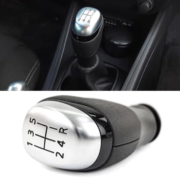Mduoduo Car Shift Hand Ball Gear Lever Speed Ball Gear Shift Knob Matte Silver With 5 Speed FOR Renault For Clio 4 IV MK4 2012-2019 Acce Car Accessories