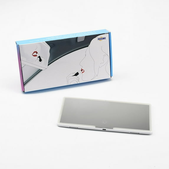 Mduoduo Car Sun Visor LED Vanity Mirror With Light 3 Brightness Adjustment Makeup Mirror Car Accessories Plate Mirror Dimmable Touchscr Car Accessories