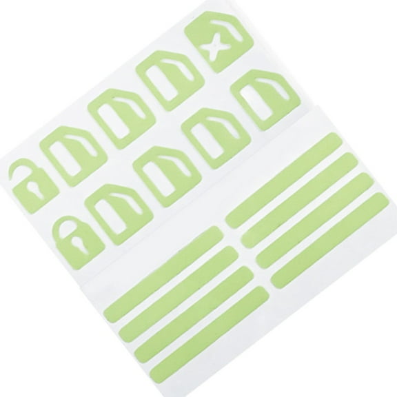 Mduoduo Car Window Lifter Luminous Switch Button Stickers Car Door Interior Panel Console Button Switch Decal Night Luminous Stickers Car Accessories