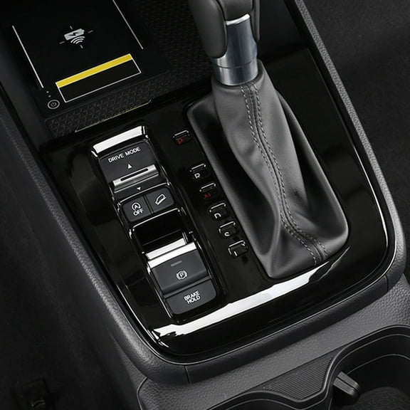 Mduoduo Carbon Fiber Pattern Gear Shift Panel Cover Trim for Honda For CRV 2023 2024 Light Weight & Wear Resistant Material Car Accessories