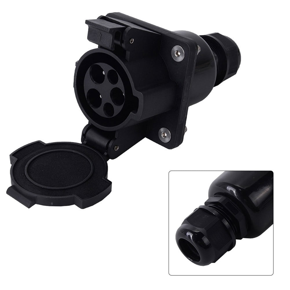 Mduoduo For J1772 EV Electric Vehicle Charging Inlet Socket Vehicle Type 1 Connector 32AMP Replacement Auto Accessories Car Accessories