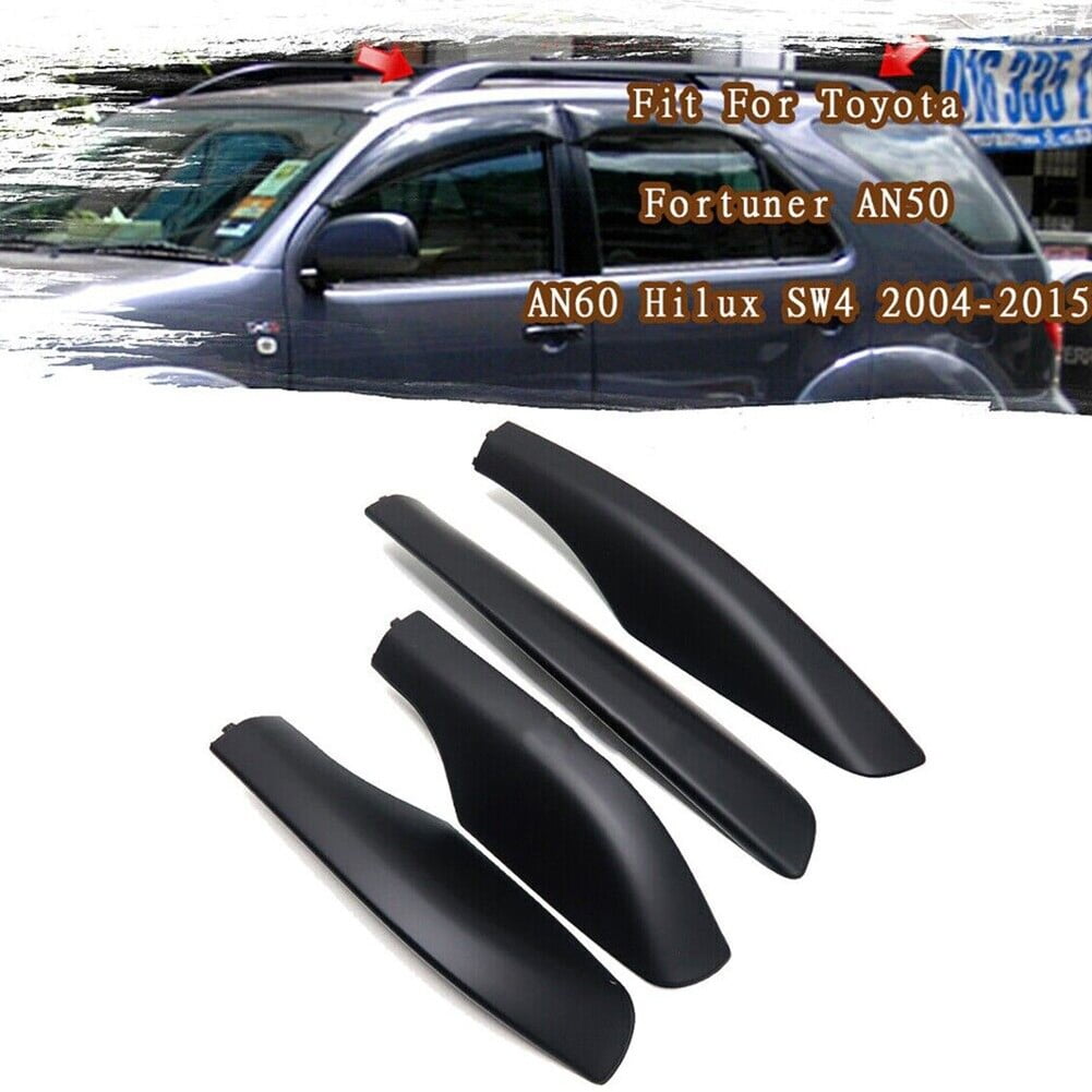 4PCS Roof Rack Bar Rail End Cover Leg Shell Cap For Toyota 4Runner N210 2003-09