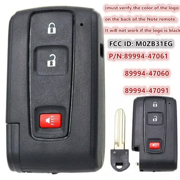Mduoduo Key Fob Housing Compatible with For Toyota For Prius 2004 2009 Engine Immobilization and Remote Start Features Car Accessories