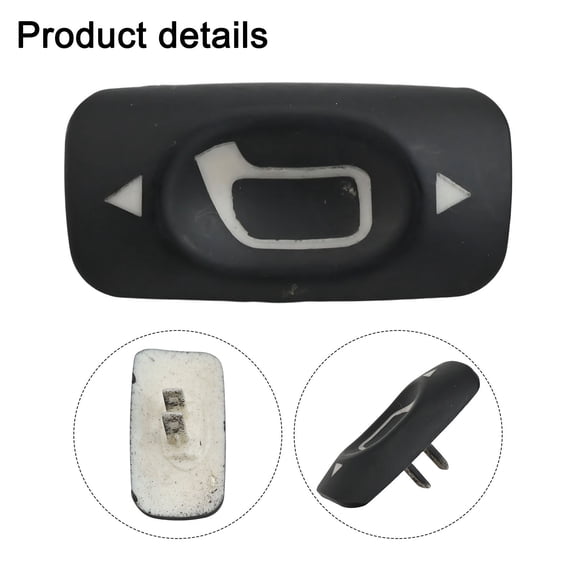 Mduoduo Mirror Adjustment Knob for Peugeot 206 207 307 C3 C4 C5 Fiat Scudo - Black ABS Rearview Mirror Control Button - Easy Install Car Interior Trim Accessory