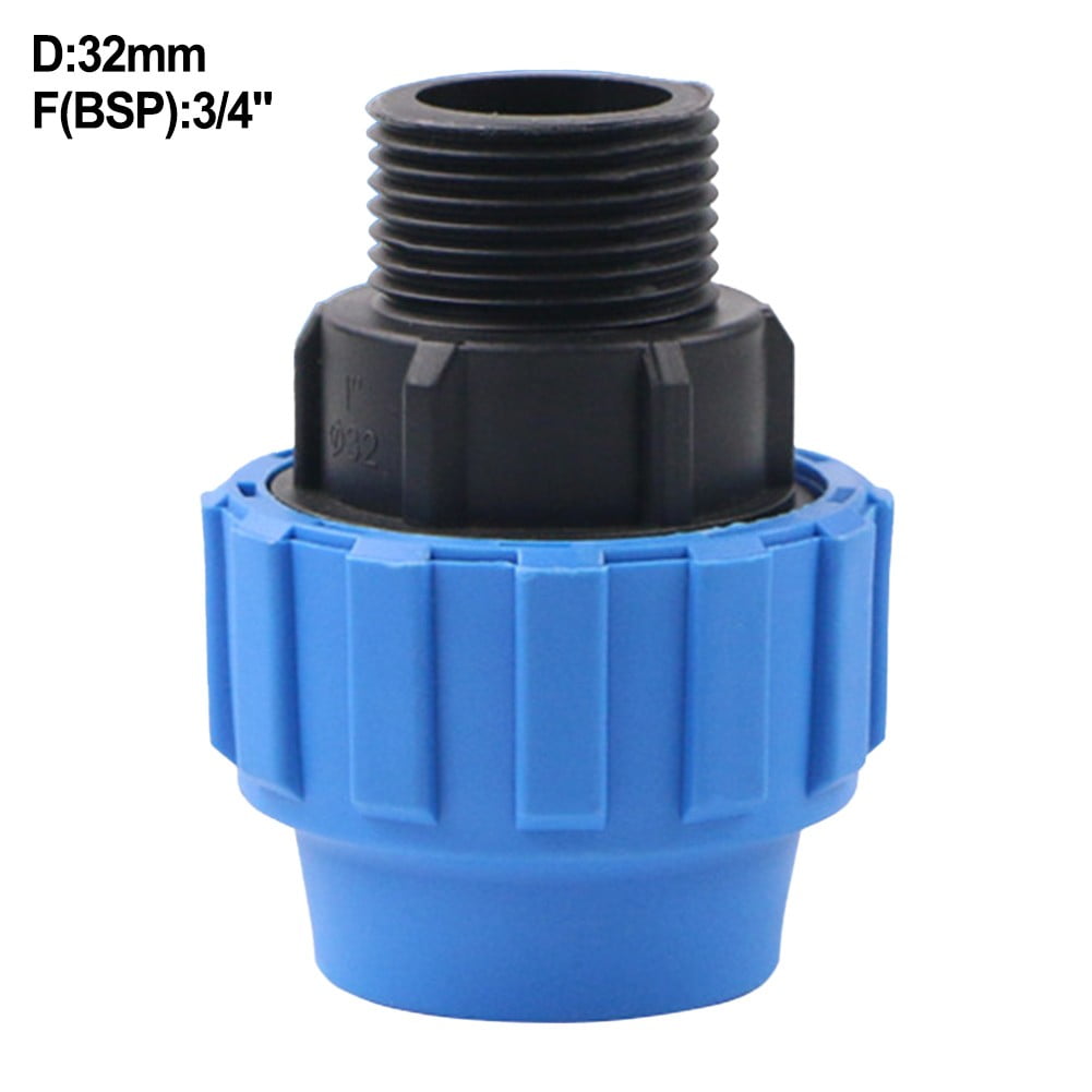 Mduoduo Pp Fitting Screw Joint Pe Pipe Drinking Water Clamp Connector Male Adaptor Walmart Com