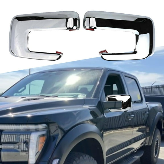 Mduoduo Pair For Ford F150 F-150 2021-2023 Chrome Rear View Side Mirror Covers Trim new Car Accessories