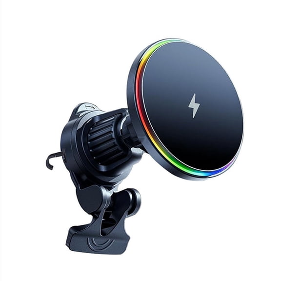 Mduoduo RGB Breathing Light Car Wireless Charger 15W Magnetic Wireless Charging Car Accessories