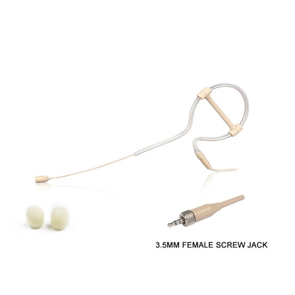 Taiqixu Single Earhook Headset Mic Headworn Microphone for Sennheiser Wireless 3.5mm