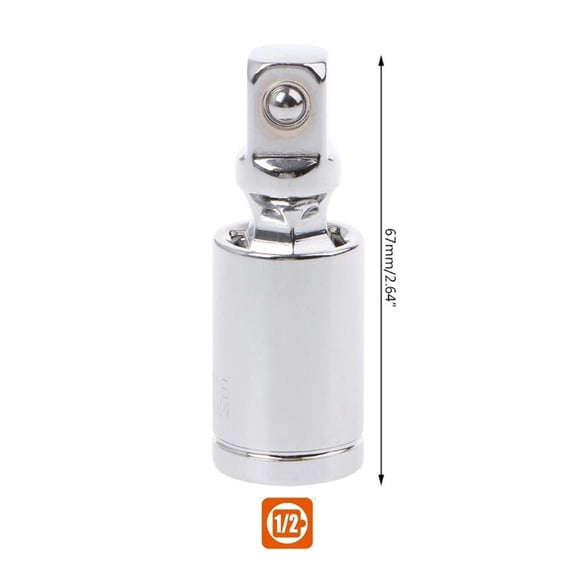 Mduoduo Universal Joint 360 Deg Ratchet Angle Extension Bar Socket Adapter 1/2"