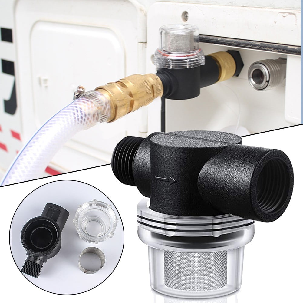 Mduoduo Water Pump Strainer RV Replacement 1/2 Inch on Pipe Strainer Compatible Car Accessories