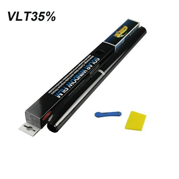 Mduoduo Window Tint Film for Cars Privacy Film Blackout Window Film Auto Car Windshield Sun Shade Roll 35% VLT Tinting Tools Kit,300mm*5m,Black