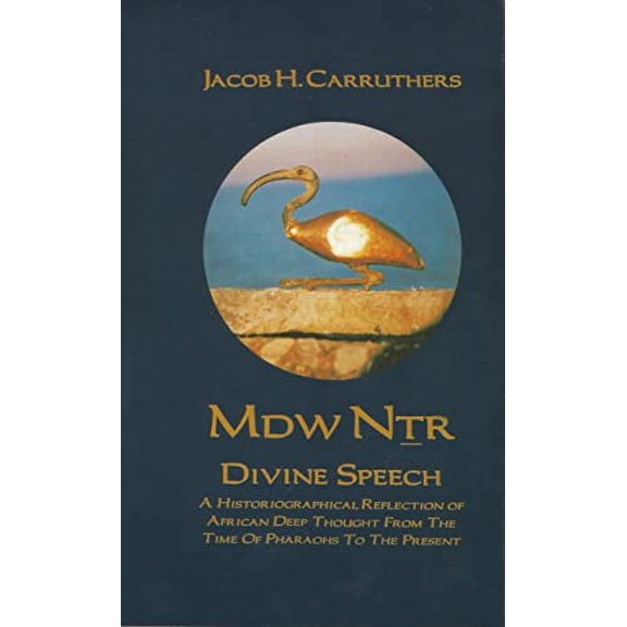 Pre-Owned Mdw Dtr: Divine Speech: A Historiographical Reflection of African Deep Thought from the Time of the Pharaohs to the Present Paperback (Paperback) 0907015948 9780907015949