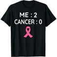thumbnail image 1 of Me 2 Cancer 0 Breast Cancer Awareness Pink Ribbon T-Shirt, 1 of 3