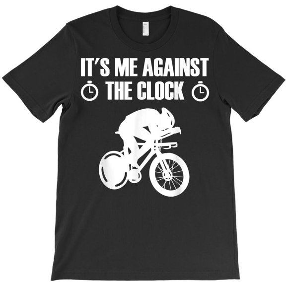 Me Against The Clock Time Trial Funny Bicycle Racing Sports Graphic - High Quality H48341 Unisex T-Shirt, Up to 5XL Available
