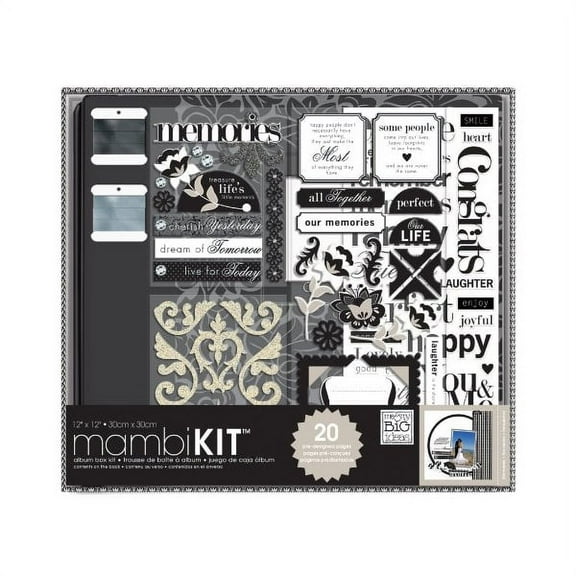 Me and My Big Ideas Ribbon Album Kit 5 X 7 inches Memories
