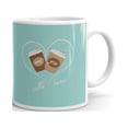 thumbnail image 1 of Me And You Two Lovers With Hearts Coffee Tea Ceramic Mug Office Work Cup Gift 11 oz, 1 of 3