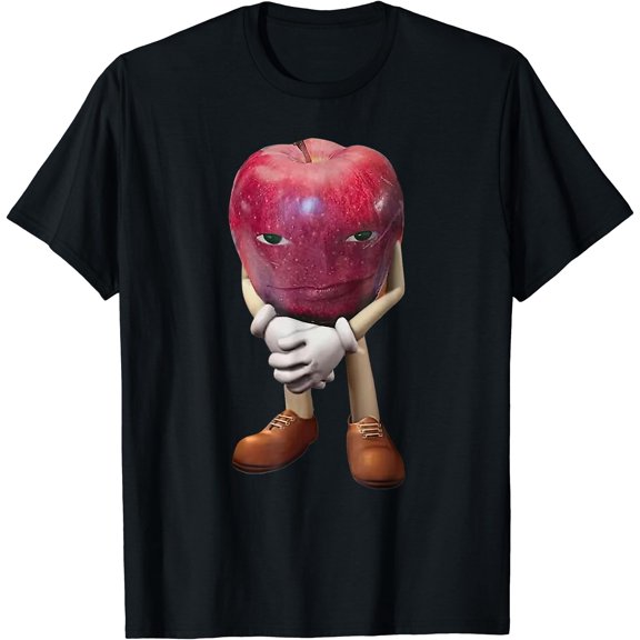Me Asf Apple Funny Apple Face Meme Wapple T-Shirt, Unisex T-Shirt