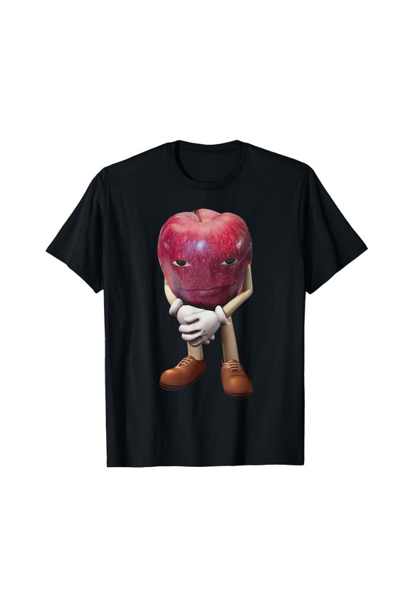Me Asf Apple Funny Apple with Face Meme Wapple T-Shirt
