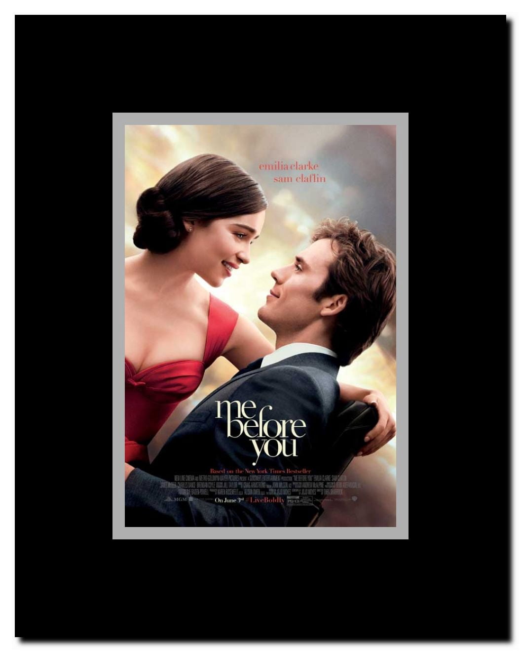 Me Before You Framed Movie Poster
