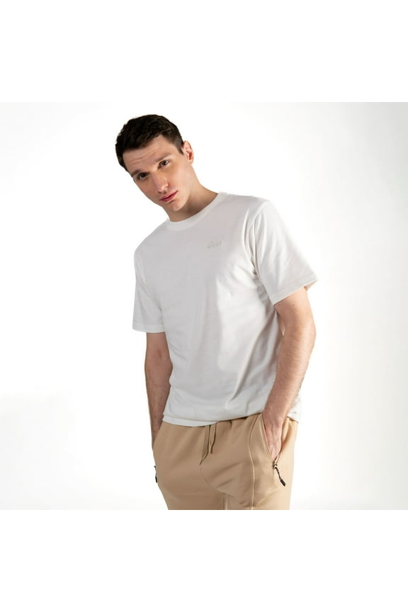 Men's Short sleeve White Crew T-Shirt, Small - 2 Pack