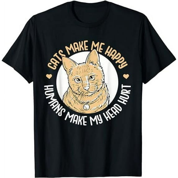 Me Happy Humans Make My Head Hurt T-Shirt