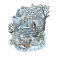 thumbnail image 1 of Me & McQ Let it Snow: Snow Covered Trees, Cats on Gate, Rabbits, Chipmunks and Birds 3D Pop Up Laser Cut Christmas Card, 1 of 2