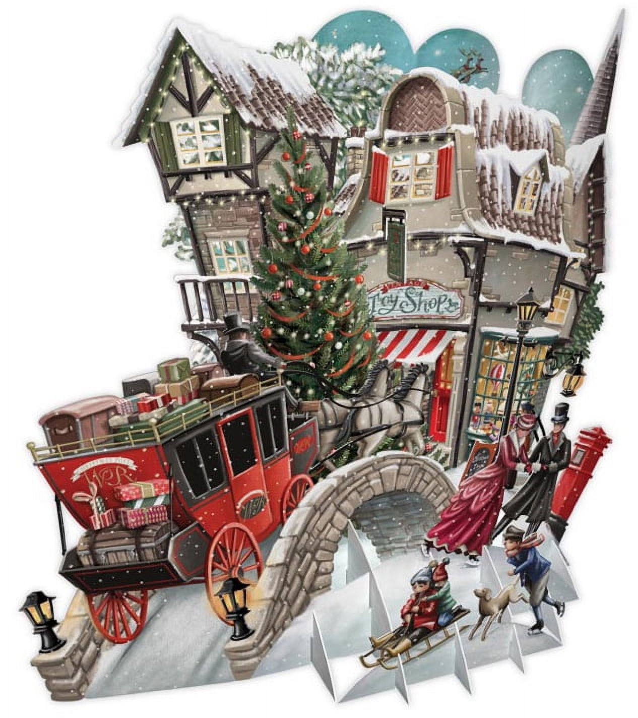 Me&McQ : What the Dickens 3D Pop Up Laser Cut Christmas Card