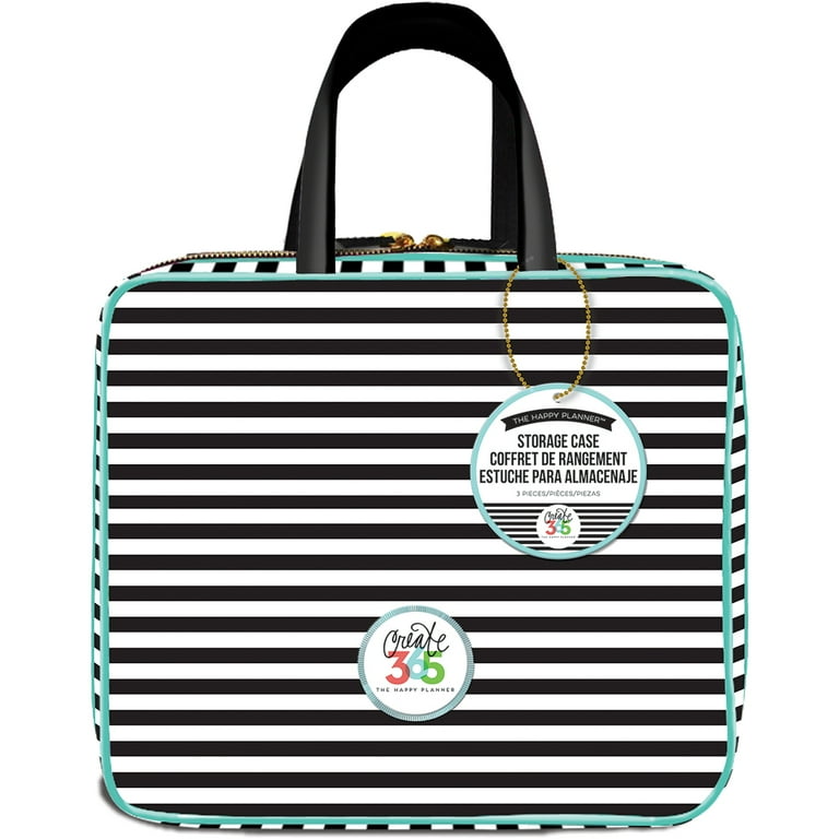 Me My Big Ideas PLSC01 Create 365 Planner Striped Storage Case 12 x 10.5 x 4 in
