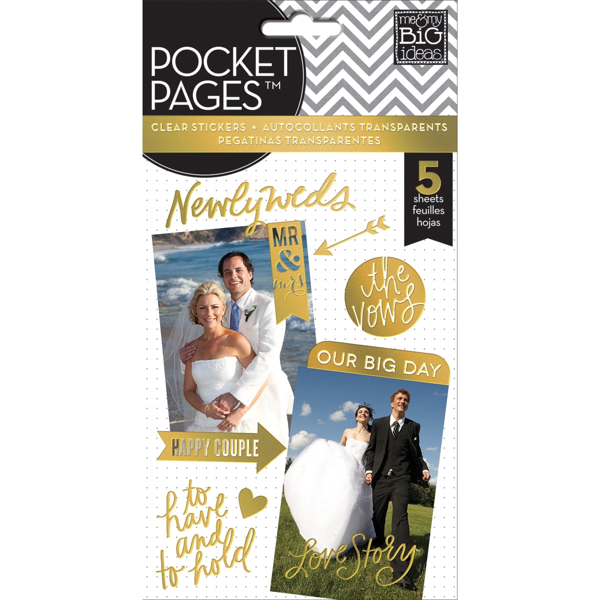 Wedding Stickers Scrapbook Album Pack - Bridal Sticker Bundle with 10 Sheets of Just Married Stickers for Brides, Grooms, Guests Wedding Party Fav