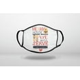 thumbnail image 1 of Me & My House We Will Serve the Lord - 3-Ply Reusable Soft Cloth Face Covering, Unisex, Cotton Inner Layer, 1 of 3