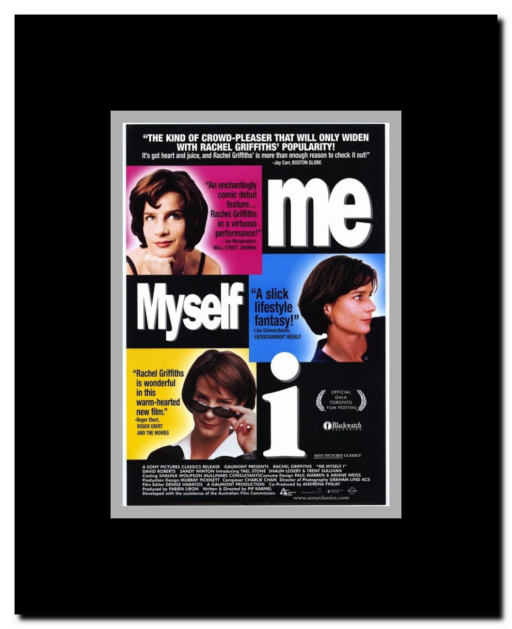 Me Myself I Framed Movie Poster