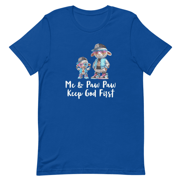 Me & Paw Paw “Keep God First” Graphic Tee - Inspirational Family T-Shirt