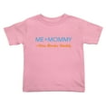thumbnail image 1 of Me Plus Mommy Equals One Broke Daddy Funny Toddler T-Shirts for Boys Girls (Pink, Youth XL), 1 of 5