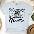 thumbnail image 1 of Me Sarcastic Never Grumpy Cat Humor Unisex Graphic Shirt, Ash, Size XL, 1 of 6