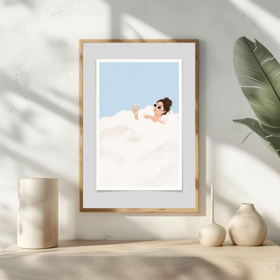 Me Time Bath Bathroom Tub Poster , Poster Print Only