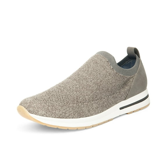Me Too Lyric Slip On Sneakers Cement Slip On Flannel Heather Sustainable Mesh (Cement Flannel Heather Sustainable Mesh, 11)