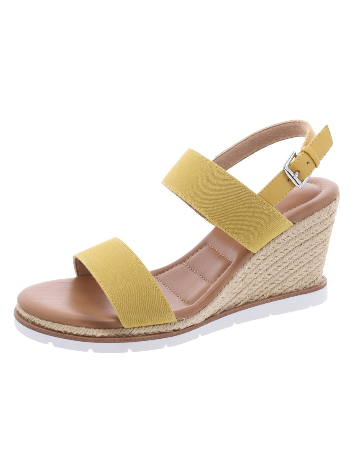 Me Too Womens Gaby 15 Faux Leather Espadrille Wedge Sandals