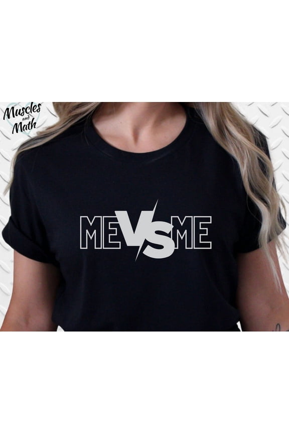 Me Vs Me Gym Shirt | Weightlifting Tee | Workout Shirt | Gym Her | Women | Fitness Gym Present | Fitness Shirt For Wife
