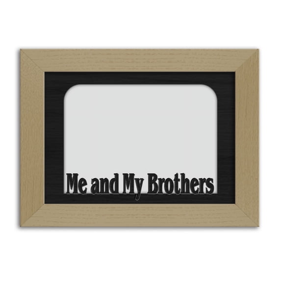 Me and My Brothers Tabletop Picture Frame - Holds 4x6 Photo - Multiple Color Options