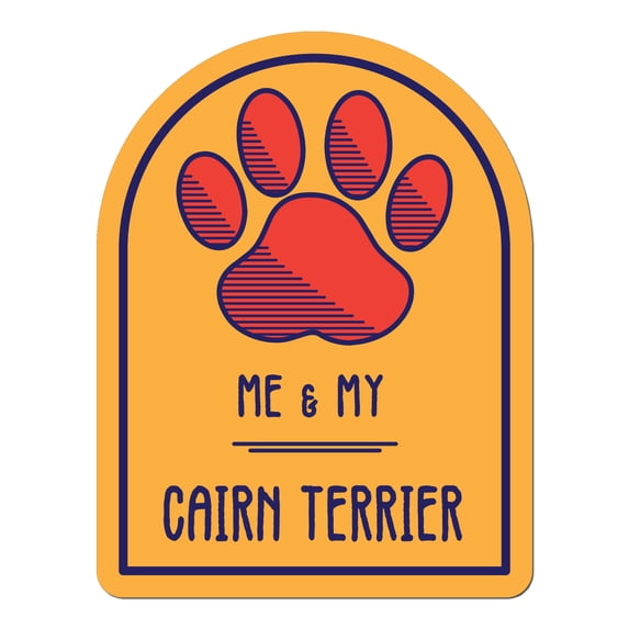 Me and My Cairn Terrier Window Shaped Magnet