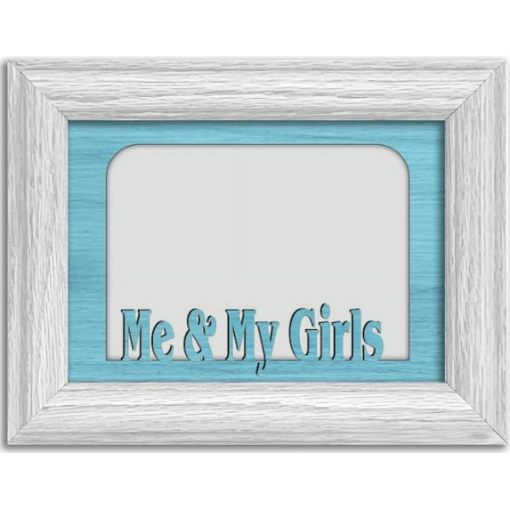 Me and My Girls Tabletop Picture Frame - Holds 4x6 Photo - Multiple Color Options
