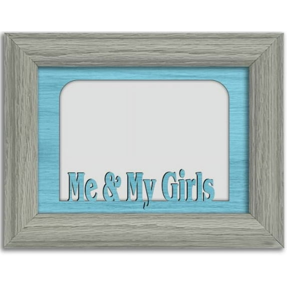 Me and My Girls Tabletop Picture Frame - Holds 4x6 Photo - Multiple Color Options