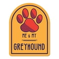thumbnail image 1 of Me and My Greyhound Window Shaped Magnet, 1 of 3