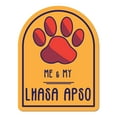 thumbnail image 1 of Me and My Lhasa Apso Window Shaped Magnet, 1 of 3